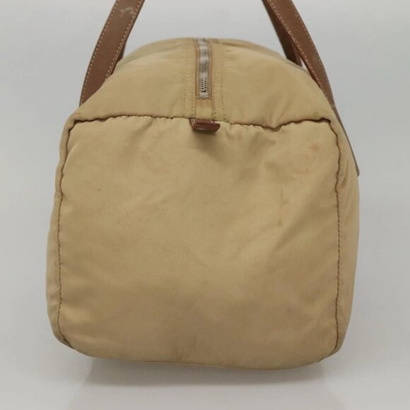 PRADA Shoulder Bag Nylon Beige Auth MX184 - Picture 4 of 16